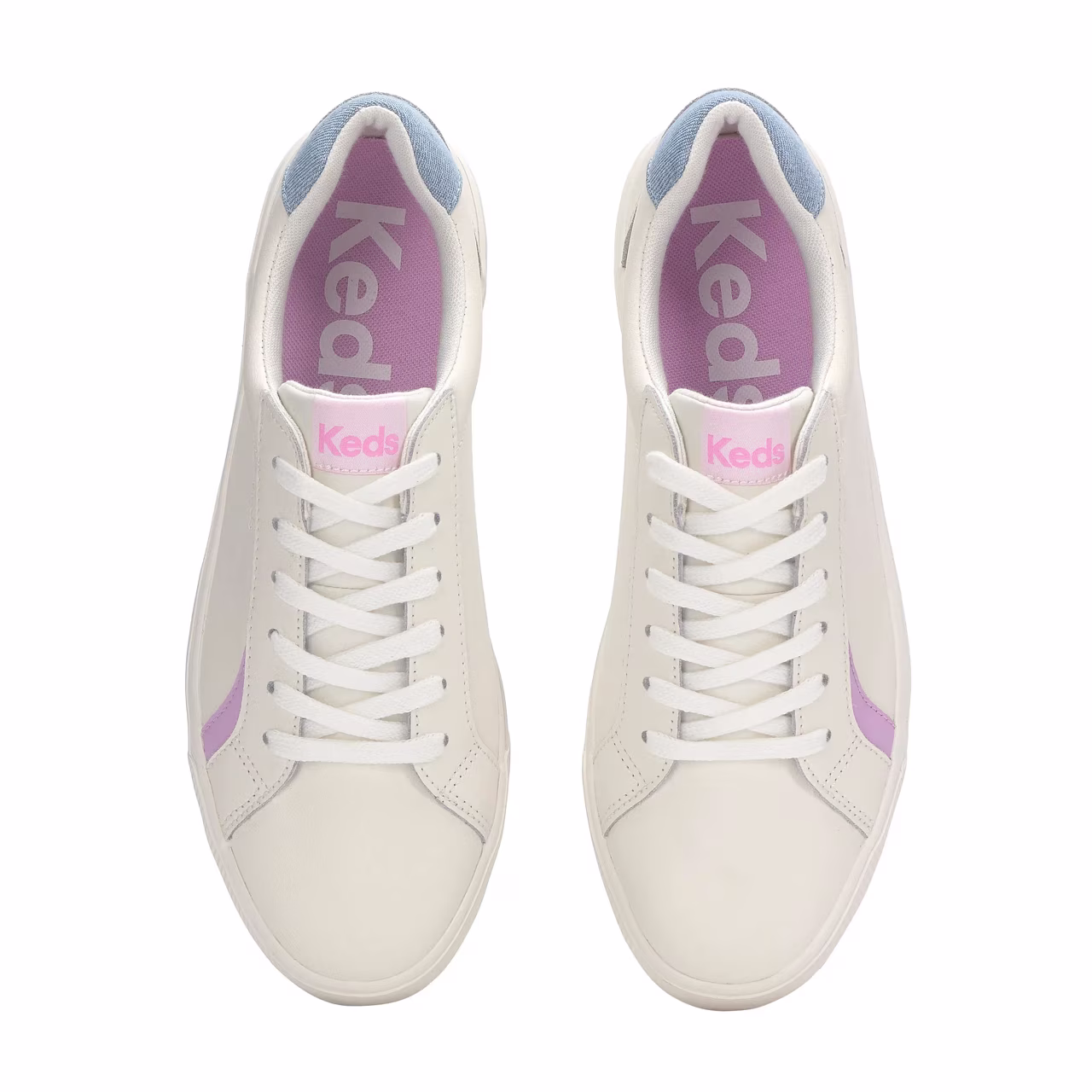 TENIS FEMENINO KEDS PURSUIT LEATHER DENIM HEEL FOB – foto 2